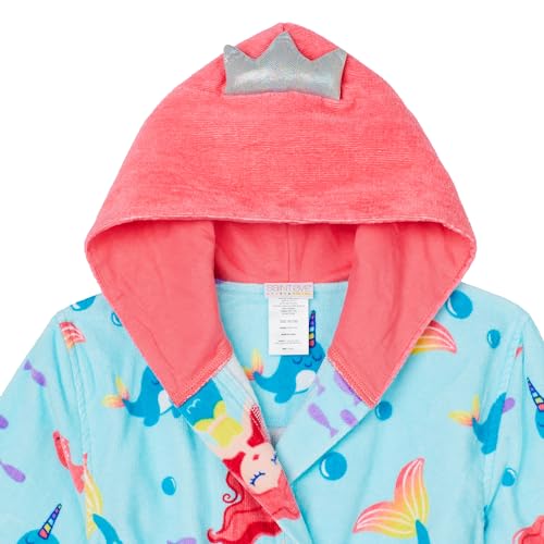 Image of Saint Eve Kids Hooded Terry Robe - Super Soft & Plush 100% Cotton Beach and Pool Fun Character Cover-Ups for Boys & Girls