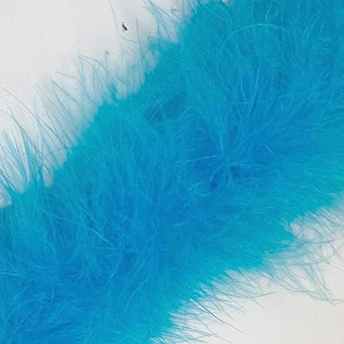 1 Metre - Marabou Swansdown Feather Trim Soft & Fluffy Craft - Choose Colour (White)