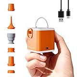 Portable Air Pump for Inflatables, 2400mAh Ultra Powerful Mini Air Mattress Pump with Light, 4.5kPa Electric Camping Air Pump Camping Gear for Pool Float, Air Mattress,Vacuum Storage Bags