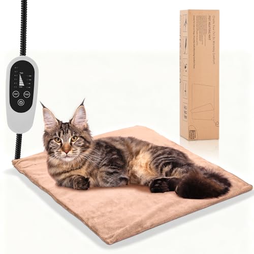 Annchwool Waterproof Pet Heating Pad with Adjustable Heat