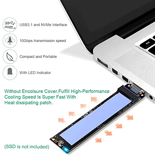 Adaptador Externo M.2 NVMe a USB 3.1 MOUDOAUER miniatura 6