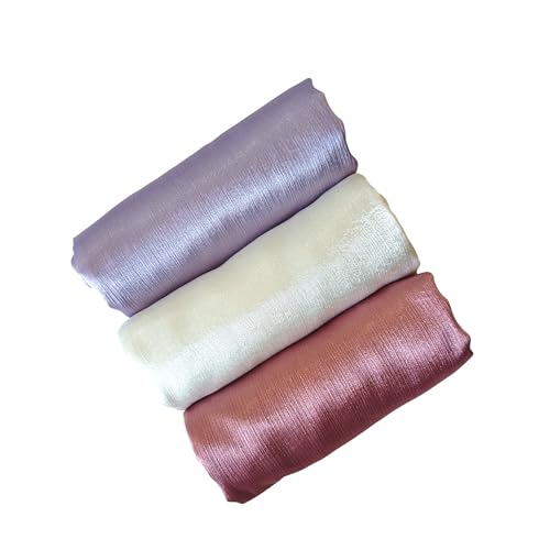 Image of Premium Muna Satin Hijab | Pack of 3 | 200 cm x 70 cm | Elegant Choice for All Occasions - Parties, Weddings & Festivals |