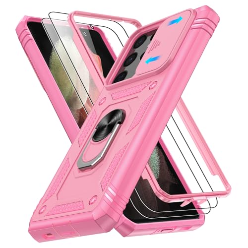 Coque Samsung S21 Ultra rose protège l'écran des chutes fatales