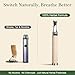 Haaikara Herbal Air Stick Smokeless Inhaler Maple Wood Barrel & Stainless Steel Tip 4 Scents Smoking Alternative Portable, Non-Electric for Quit Smoking Support, Anxiety Relief