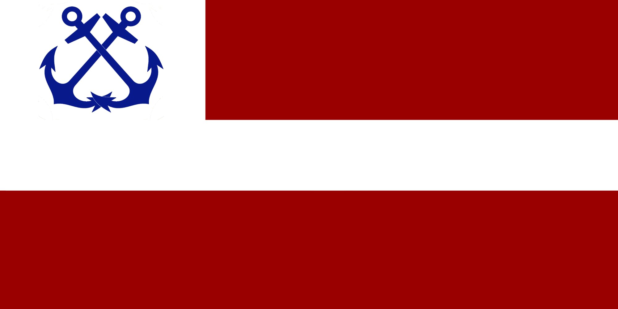 Drapeau Large Latvian Port Commander grand pavillon officiel Lettonie Hafenverwaltung