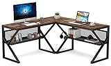 Tribesigns 3 Piece K-Frame L-Shaped Desk with...