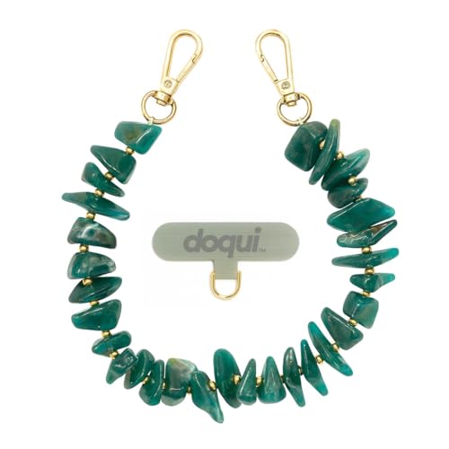 Cadena para teléfono móvil jade verde colgante universal abalorios piedras preciosas smartphone