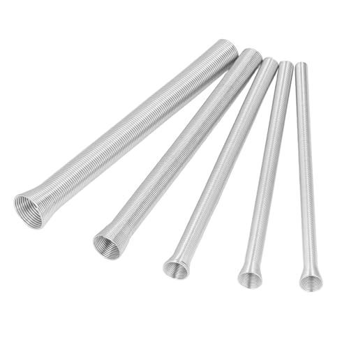 5Pcs Tubo a Molla Bender Set di Rame Alluminio A Parete Sottile Tubi In Acciaio Parte di Piegatura Resiliente Condizionatore D'aria Bender Forniture Idrauliche Industriali per 5/8in 1/2in 3/8in 5/16in