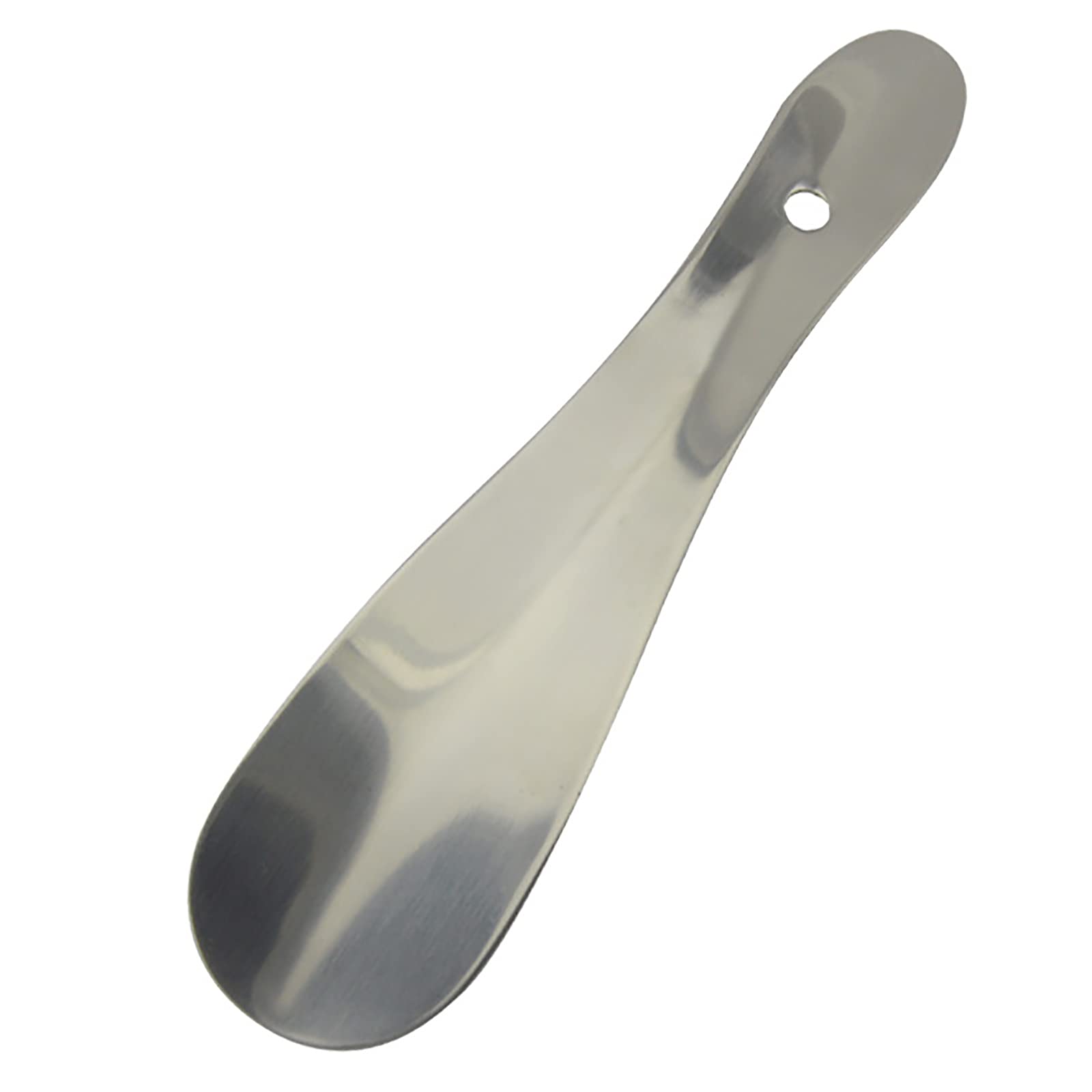 Metall-Schuhlöffel, kurzer Griff, Schuhlöffel, Stiefellöffel, tragbarer Schuhlöffel, Löffel, fauler Schuhhelfer, Schuhanziehhilfe (Größe: 30 cm) (18 cm)
