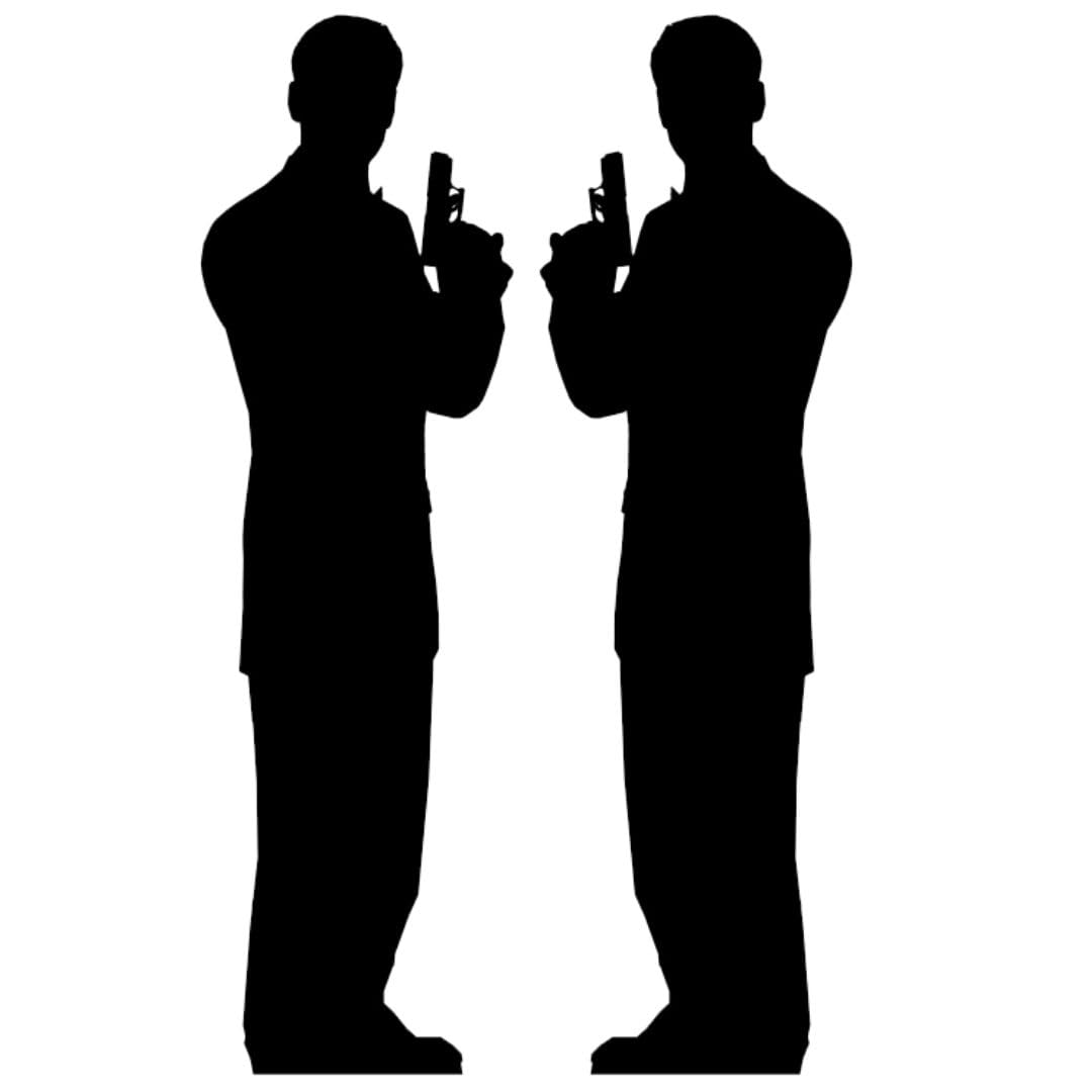 Star Cutouts Cut Out of A Secret Agent Male (Pack of 2)