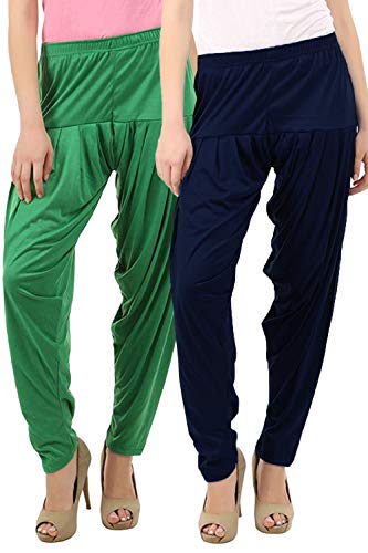 Image of Buy That Trendz Patiala Pants for Women Combo Regular Fit Cotton Patiala Salwar