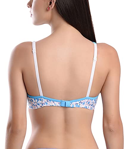 Image of StyFun Women's Non-Wired Bra, Non-Padded, Full Coverage Bra, Cotton Bra, Everyday Bras, Cup-B, Multicolor, See Main Image to Check How Many Bras You Will Get