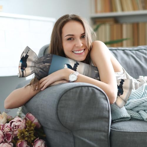 Almohada espuma viscoelástica 62 cm negra con cierre miniatura 7
