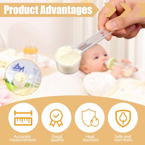 Miniatura 6 de 10 Piezas Cucharas Medidoras, Cuchara Medidora Gramos, Cacito Dosificador Creatina, Scoop Proteina - Con Escala De 2g, 3g Y 4g - Ideal Para Proteína En Polvo, Café, Leche En Polvo, Repostería Y Cocina