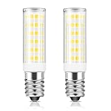 Morotty E14 Led Cooker Hood Bulbs 5W,E14 Extractor Fan Light Bulb,550LM,40W Equivalent,Small Screw SES,Cool White 6000K,75Leds,Non Dimmable for Cooker Hood,Fridge,Wall Lamps,Pack of 2