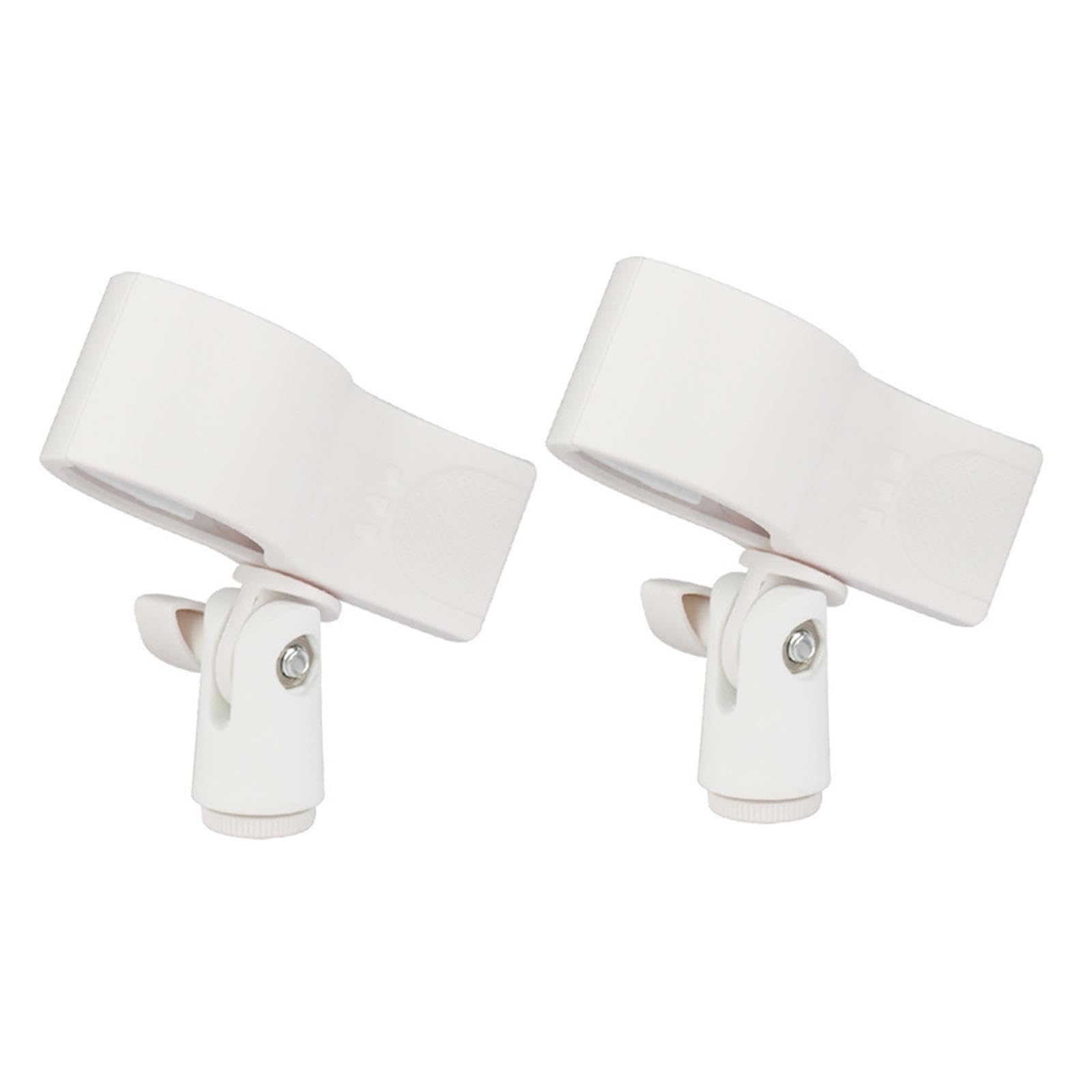 SECRET DESIRE 2Pcs Microphone Holder Clips Portable Direct Replaces Professional Mic Clamp N8 White-image-34
