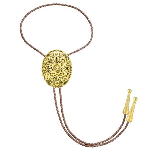Image of Jeilwiy Bolo Tie for Men, Western Bolero Tie Cowboy Ties Native American Cowgirl Bolo Tie Accessories for Men Women