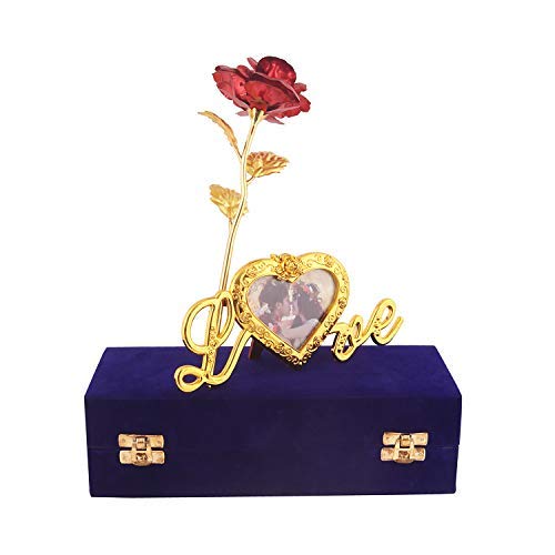 Msa Jewels Artificial Rose And Love Stand And Velvet Box (Red)-image-24