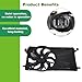 SCITOO 621270 Radiator Cooling Fan Compatible for 2004-2009 for Mazda for 3 2.0L 2004-2009 for Mazda for 3 2.3L