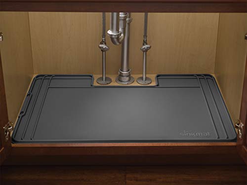 Weathertech Sinkmat Waterproof Under The Sink Cabinet Protection Mat, 34 By 22 Inches, Black #TOP2