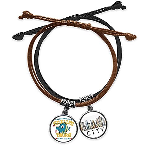 Bracelet poisson lanterne en cuir Sidi idéal pour vos tenues décontractées d'été