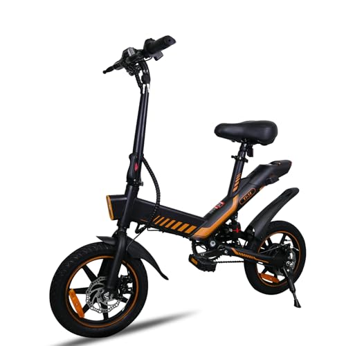 IDMD 14 Zoll E-Bike Klappbar, 36V 10,4Ah Akku und Bis 45 km Reichweite, 250W Motor, Einstellbarer Höhe Mini Elektro-Klapprad für Stadt & Pendler Damen und Herren (Orange) IDMD 14 Zoll E-Bike Klappbar, 36V 10,4Ah Akku und Bis 45 km Reichweite, 250W Motor, Einstellbarer Höhe Mini Elektro-Klapprad für Stadt & Pendler Damen und Herren (Orange)