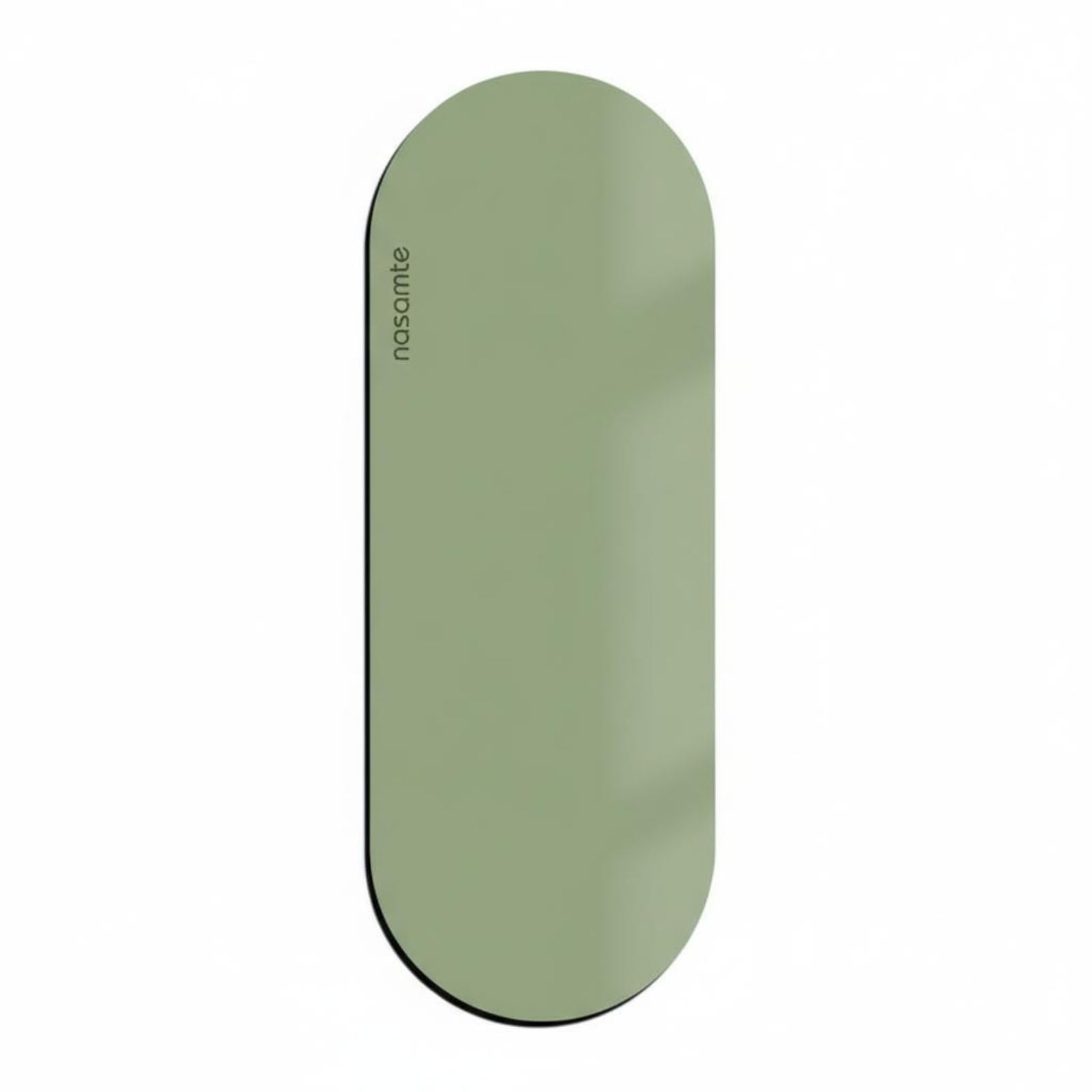 Long-Lasting Oval Exercise Mat Shock Absorption Exercise Mat Heavy-Duty Durability High Resilience for Yogis, Beginners, Mustard Green, 70 * 200cm-image-15