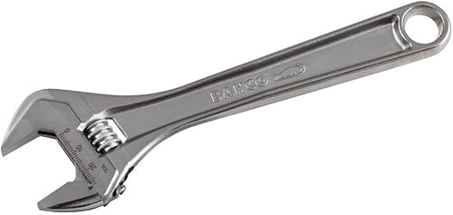 8074C Chrome Adjustable Wrench 15IN | Extra wide jaw opening for versatility | Precision adjustment scale | Durable alloy steel | Professional trade use