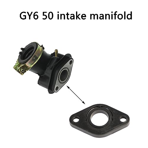 Image of Minho Carburetor Intake Manifold Gasket Fit for Chinese GY6 49cc 50cc 139QMB 4-Stroke Engines Taotao Roketa Jonway Scooter Mopeds ATV Dirt Bike Parts