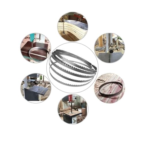 4 Stück Sägeband passend für 8 Bandsägen 1400 x 8 x 0,5 mm, 6 Zähne/25 mm