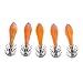 Magideal 5 Jibioneras, anzuelos duros de pesca, calamar, anzuelos luminosos, ganchos para...