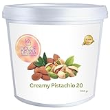 Reduced Pistachio Paste Flavoring for Gelato, Rolled Ice Cream, and Ice Cream. (500g, 1.1 lbs) Made with Natural Pistachio and Almonds