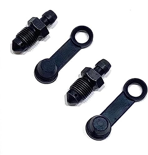 Gotham Cycles GCP2B Set Of Black Bleed Bleeder Air Valve Screw Nipples For Brembo Brake Caliper cover