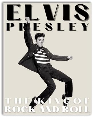 Elvis Presley - Impresión artística de rey del rock and roll, fotografía vintage en blanco y negro, arte de pared, impresión clásica de movimientos