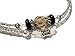 Decorative Beaded Eyeglass Holder In Silver Grey Black and Clear- Eyeglass Holder Lanyard Leash- E-021