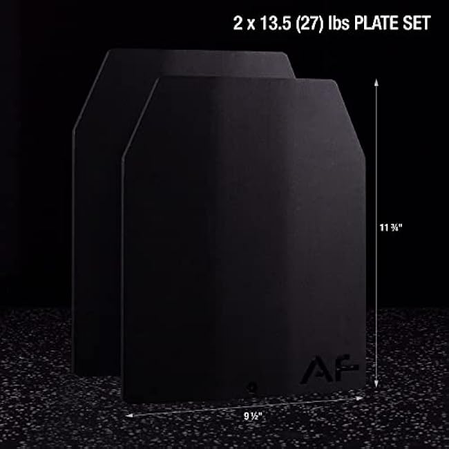 Weight Vest Plates for Tactical Weighted Vests ¨C WODs, Workout, Strength and Endurance Training, Running ¨C 3D Curved Ergonomic Design ¨C Available 7LB/11LB/17LB/27LB