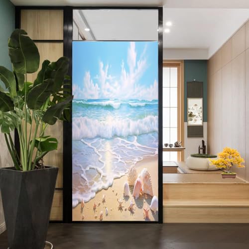 Película decorativa para ventana con privacidad Rustic Conch miniatura 5