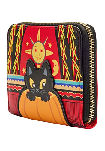 Disney Hocus Pocus Dani Binx Zip Around Polyurethane Wallet #TOP1