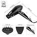 Professional Hair Dryer Salon Performance AC Motor Ions Hair Blow Dryer/Styling Tool with 3 Heating and 2 Speed Cool Shot Button, Concentrator and Diffuser, Black and Gold…