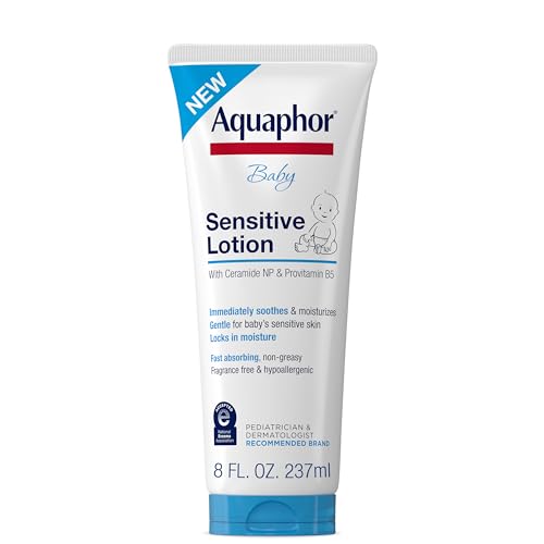 Image of Aquaphor Baby Sensitive Lotion, Baby Lotion to Soothe and Moisturize Delicate Skin, 8 Oz