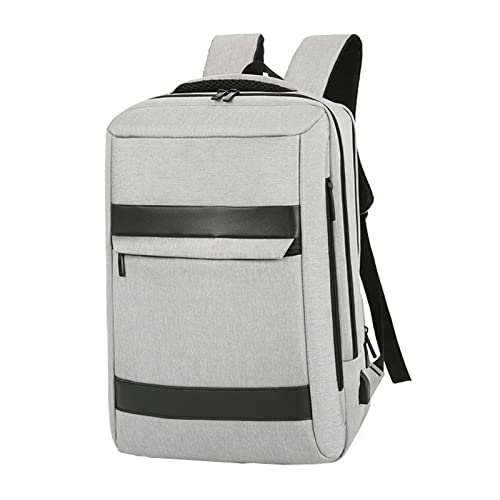 Mochila de voleibol USB deportiva inteligente personalizada para viajes de negocios con carga para hombres con compartimento para laptop, mochila para niñas de 5 años, gris, Talla única