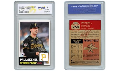 2024 Topps MLB Living Set Paul SKENES Pittsburgh Pirates RC Card #768 - Graded GEM-Mint 10