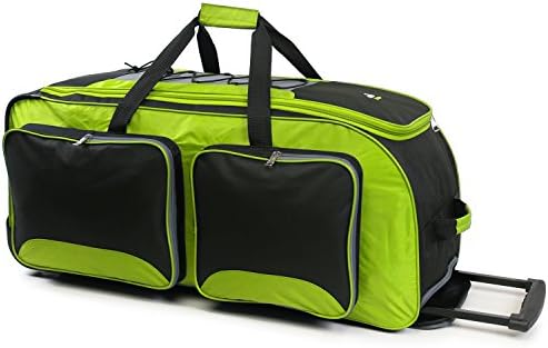 Fila 32" Light-weight Rolling Duffel, NEON Lime, One Dimension 10 41mg2g1AuhL. AC