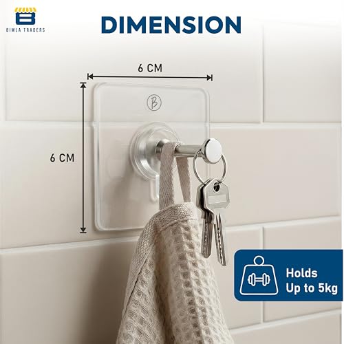 Image of Frame Hooks for Wall Without Drilling |Heavy Duty for Wall Heavy Items |Nail Free Sticky Hook for Hanging Frames, Clocks, Keys |Reusable for Bathroom, Kitchen, and Home Decor (Transparent PO20)