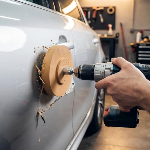 Rueda de goma para borrar adhesivos rápido y limpiar residuos sin rayar las llantas 4