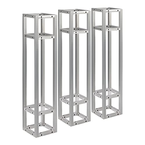 3-Pack Square Truss Segment Kit - Heavy-Duty Metal Tents - 220lb Load Capacity for DJ Stage Lighting, Indoor/Outdoor Use, Easy Setup (7.87