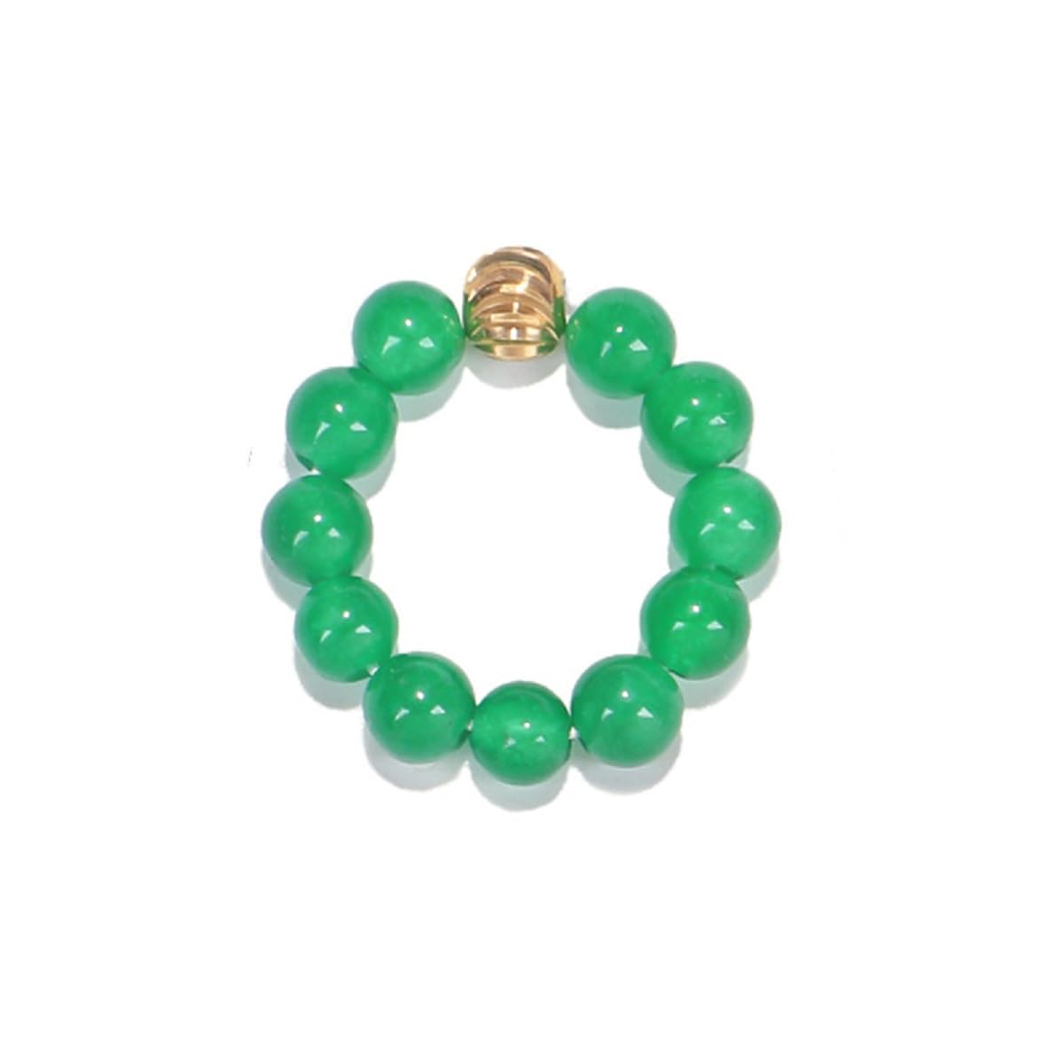 Armband oder Halskette aus 108 heilenden Mala-Perlen mit gol