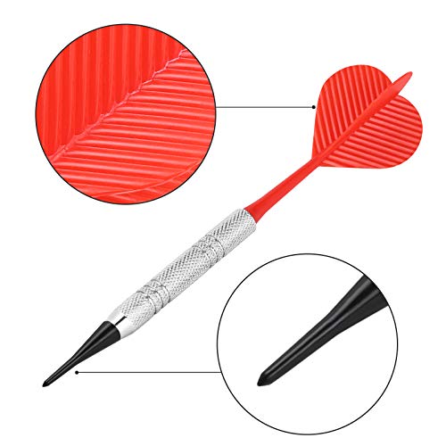 Accmor AC8304-RBYG-12PC 12 Pcs Soft Tip Darts, Bar Dart, Plastic Tip Darts Set thumb #2
