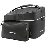 Rixen und Kaul Unisex-Adult Rackpack Touring (Racktime) Tourentasche für Gepäckträger, Schwarz, 28 cm x 35 cm x 31 cm, 20 l