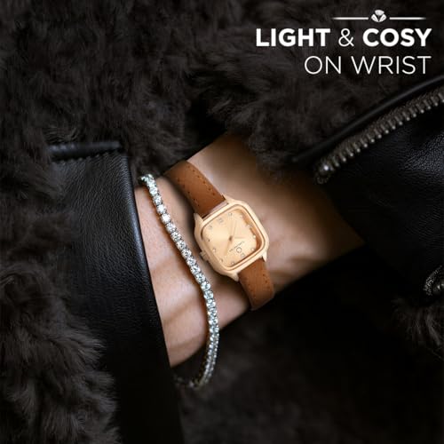 Image of Carlington Aura Series Analog Women Wrist Watches with Premium Leather Belt Strap | Premium Fashion Watches for Ladies | CT - 201
